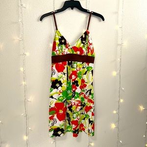 y2k mini floral dress
